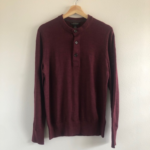 Banana Republic Extra Fine Merino 3 button Henley - M - Picture 4 of 5